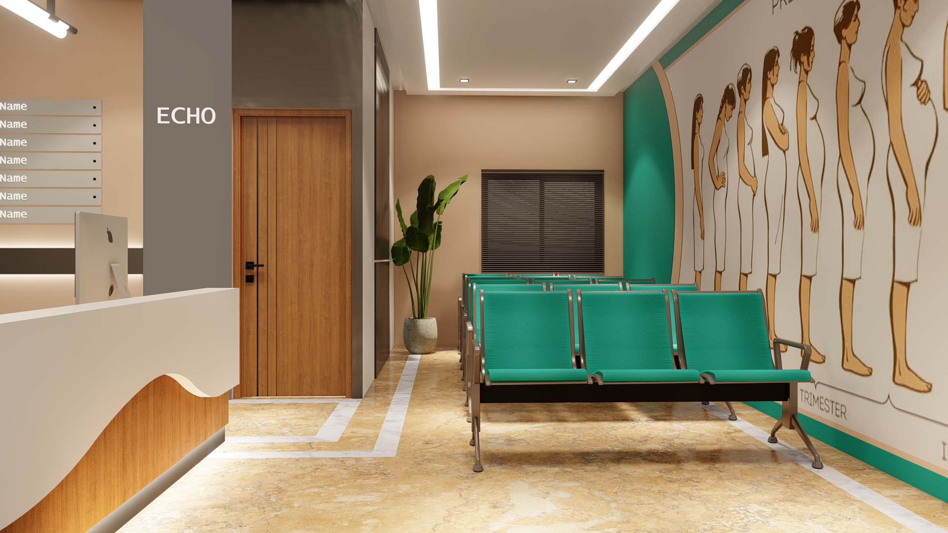 Medical facility interior decorators